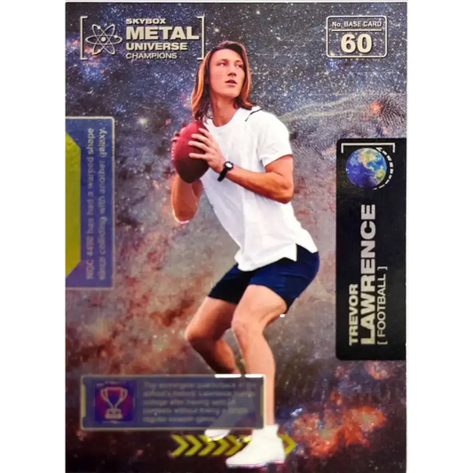 2021 Skybox Metal Universe Champions NM-MT #60 Trevor Lawrence RC Football Card - Football Card Single