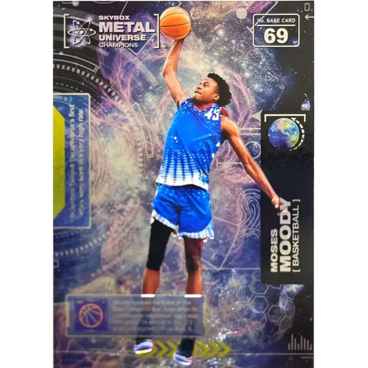 2021 Skybox Metal Universe Champions NM-MT #69 Moses Moody RC Basketball Card - Basketball Card Single