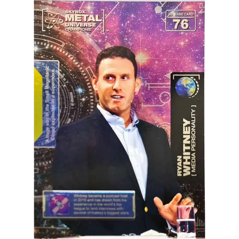 2021 Skybox Metal Universe Champions NM-MT #76 Ryan Whitney TV Personality Card - Hockey Card Single
