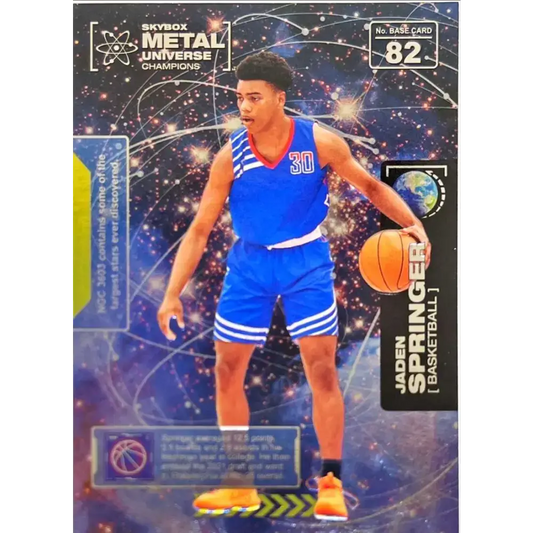 2021 Skybox Metal Universe Champions NM-MT #82 Jaden Springer RC Basketball Card - Basketball Card Single