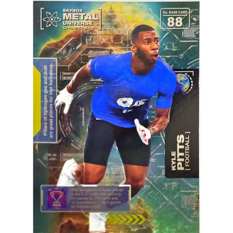 2021 Skybox Metal Universe Champions NM-MT #88 Kyle Pitts RC Football Card - Football Card Single