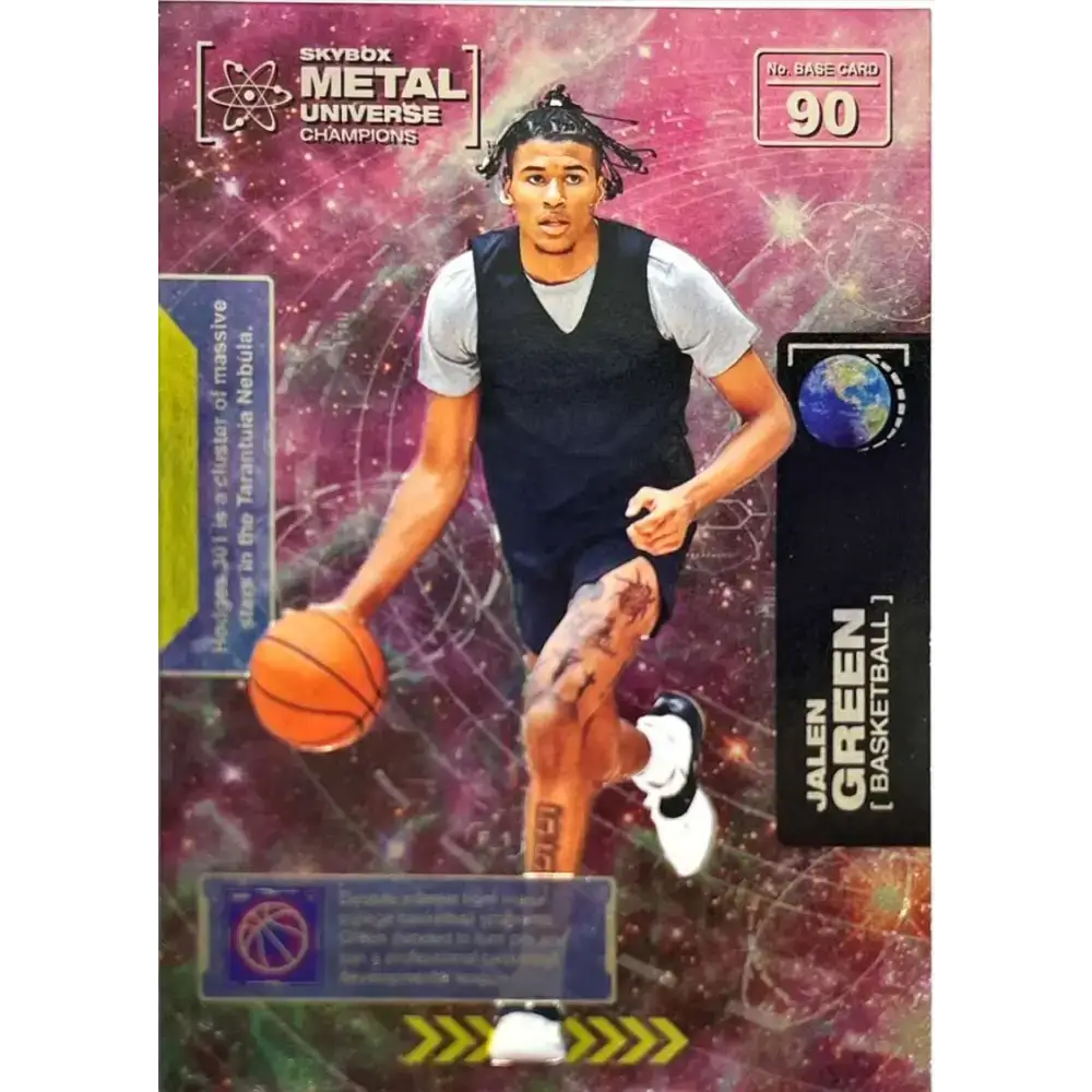 2021 Skybox Metal Universe Champions NM-MT #90 Jalen Green RC Basketball Card - Basketball Card Single