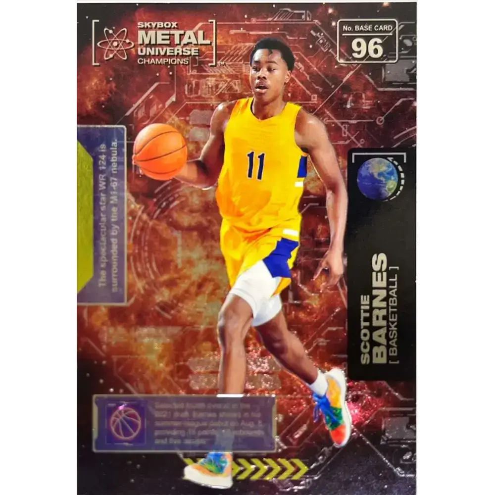 2021 Skybox Metal Universe Champions NM-MT #96 Scottie Barnes RC Basketball Card - Basketball Card Single