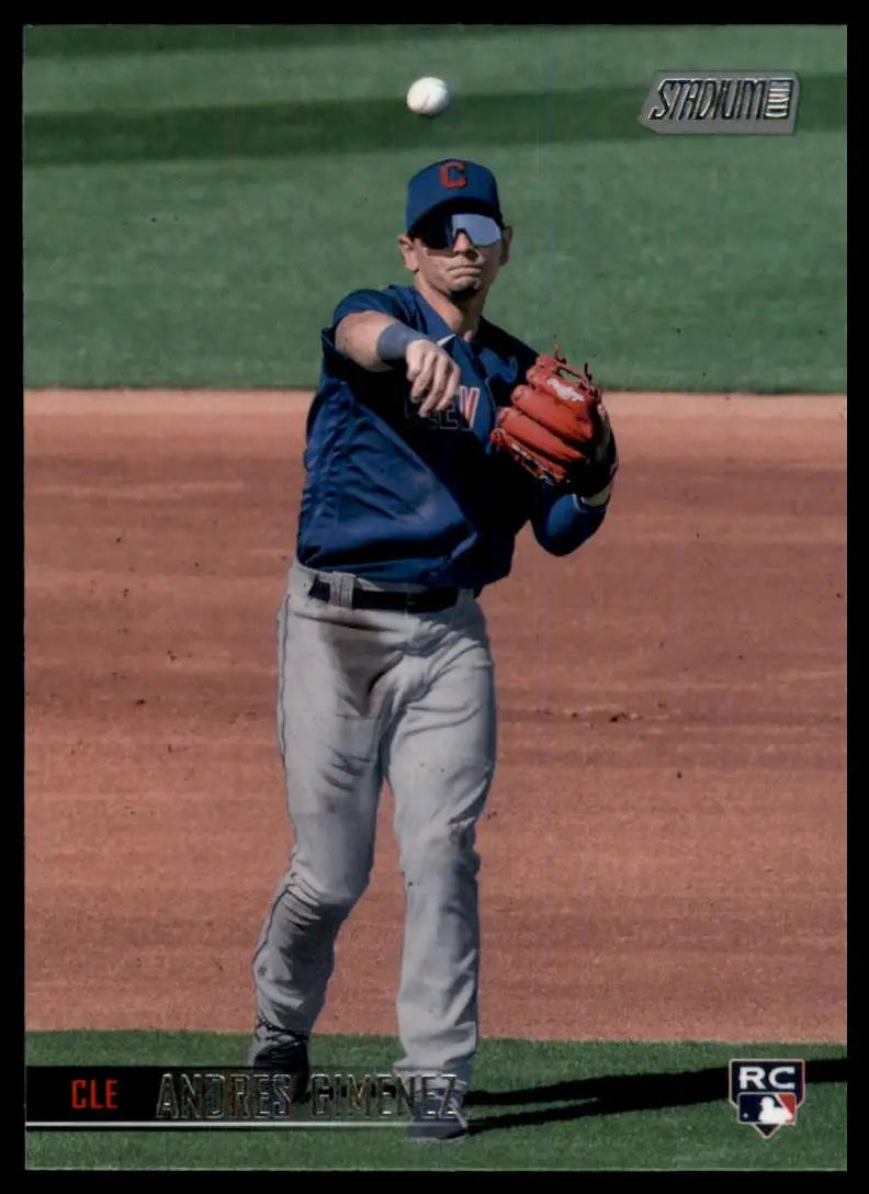 2021 Stadium Club Andres Gimenez RC 178 Cleveland Indians Baseball NM - Baseball Card Single