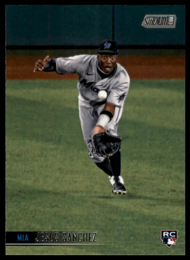 2021 Stadium Club Jesus Sanchez RC 77 Miami Marlins Baseball NM - Baseball Card Single