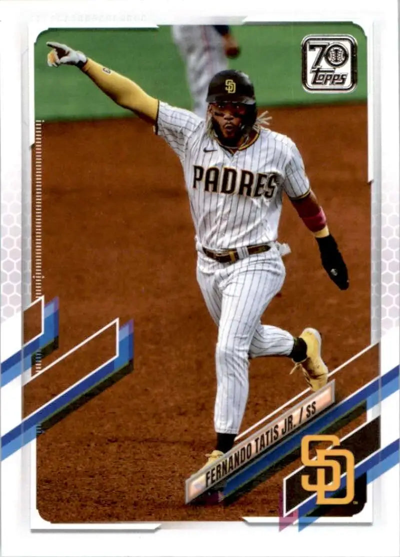 2021 Topps #1 Fernando Tatis Jr. NM-MT San Diego Padres Baseball Card - Baseball Card Single