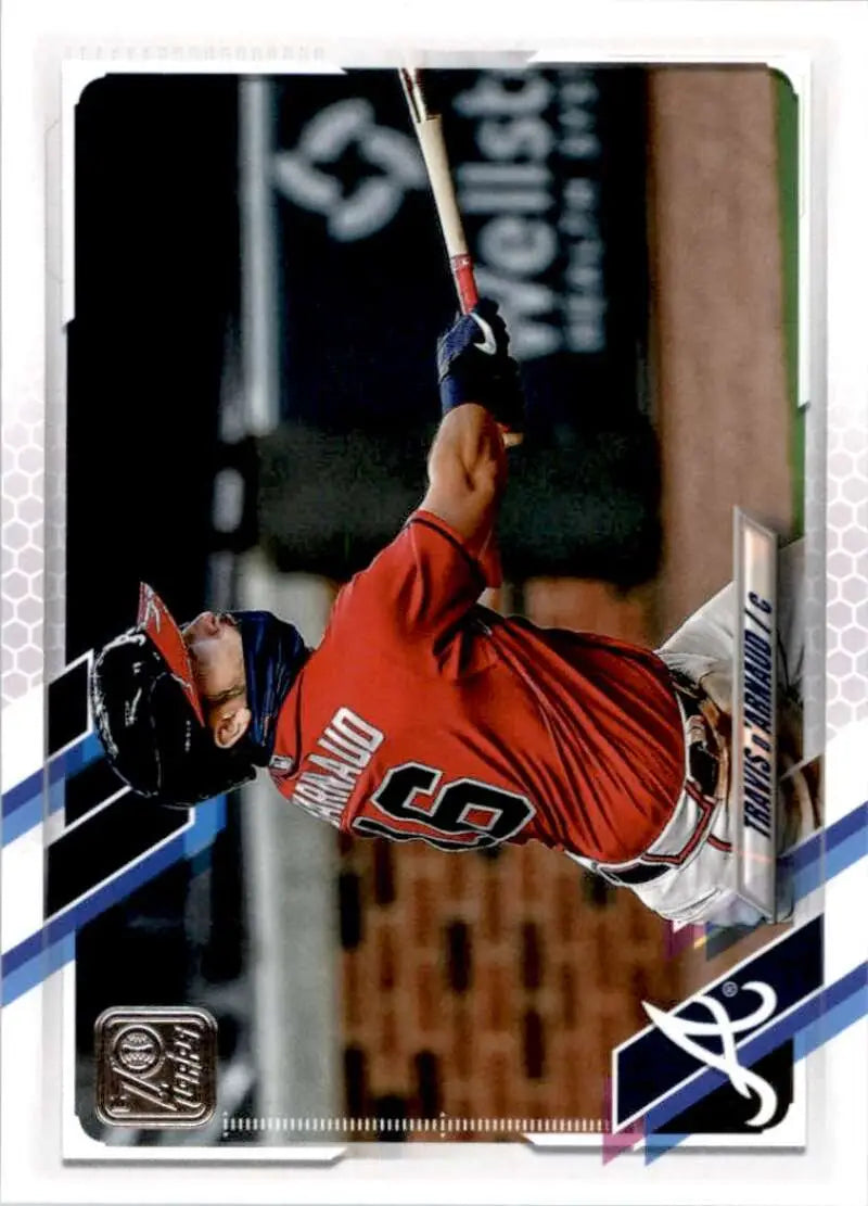 2021 Topps #101 Travis d’Arnaud NM-MT Atlanta Braves Baseball Card - Baseball Card Single