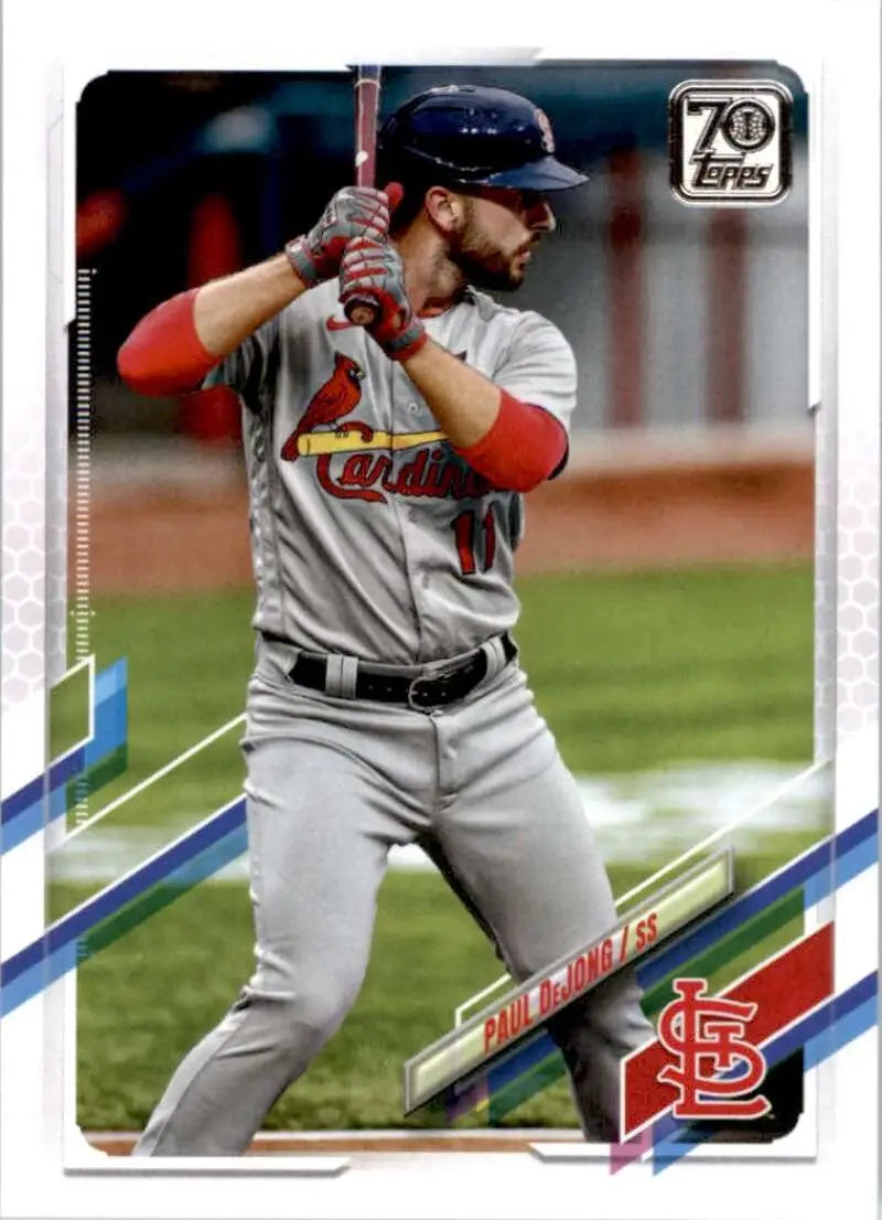 2021 Topps #102 Paul DeJong NM-MT St. Louis Cardinals Baseball Card - Baseball Card Single