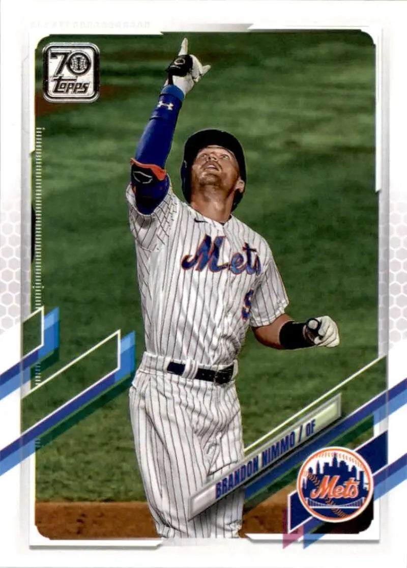 2021 Topps #106 Brandon Nimmo NM-MT New York Mets Baseball Card - Baseball Card Single