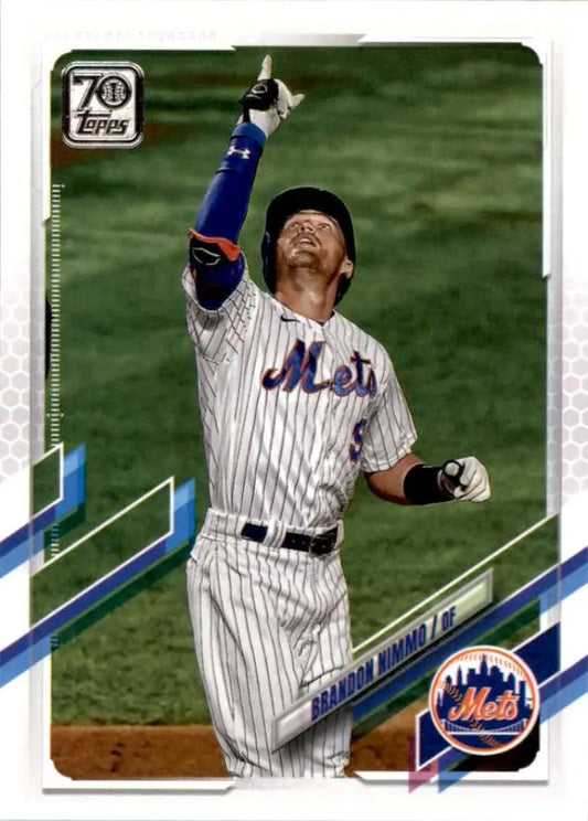 2021 Topps #106 Brandon Nimmo NM-MT New York Mets Baseball Card - Baseball Card Single