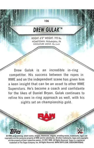 2021 Topps #106 Drew Gulak NM-MT - Baseball Card Single