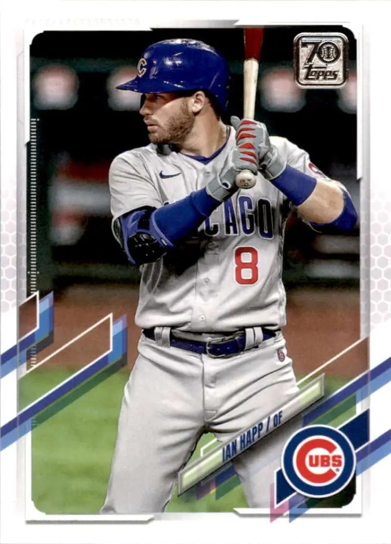 2021 Topps #110 Ian Happ NM-MT Chicago Cubs Baseball Card - Baseball Card Single