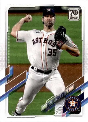 2021 Topps #112 Justin Verlander NM-MT Astros ID:34235 - Baseball Card Single