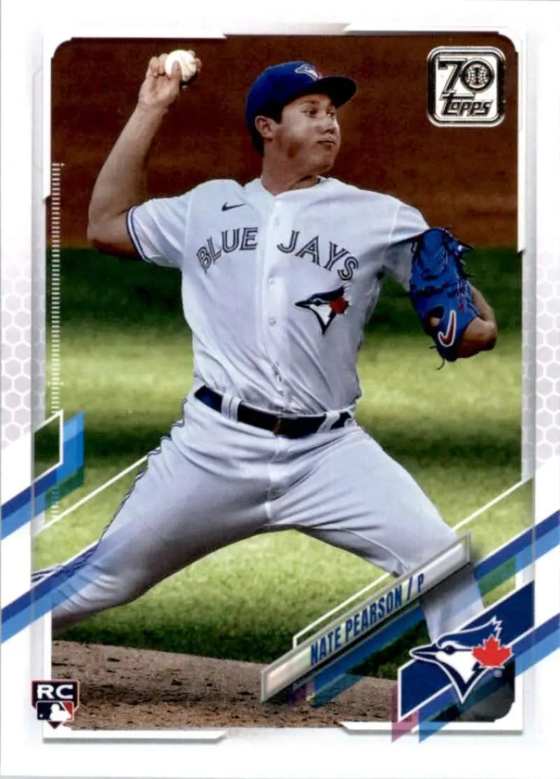 2021 Topps #113 Nate Pearson NM-MT RC Rookie Toronto Blue Jays Baseball Card - Baseball Card Single