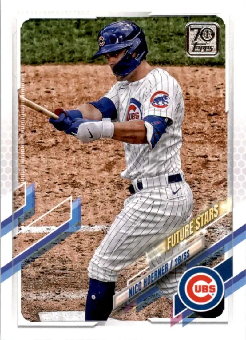 2021 Topps #116 Nico Hoerner NM-MT Chicago Cubs Baseball Card - Baseball Card Single