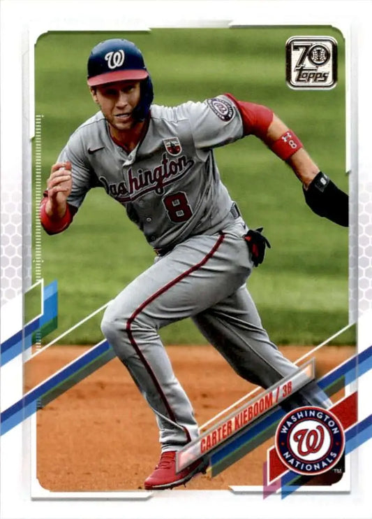 2021 Topps #118 Carter Kieboom NM-MT Washington Nationals Baseball Card - Baseball Card Single