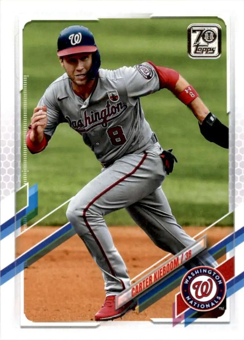 2021 Topps #118 Carter Kieboom NM-MT Washington Nationals Baseball Card - Baseball Card Single