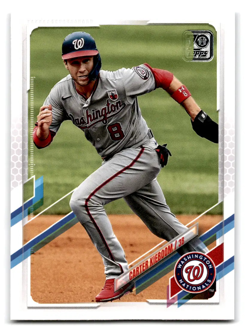 2021 Topps - #118 Carter Kieboom Washington Nationals - Baseball Card Single