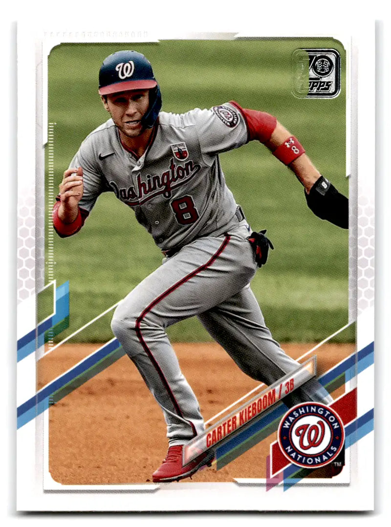 2021 Topps - #118 Carter Kieboom Washington Nationals - Baseball Card Single