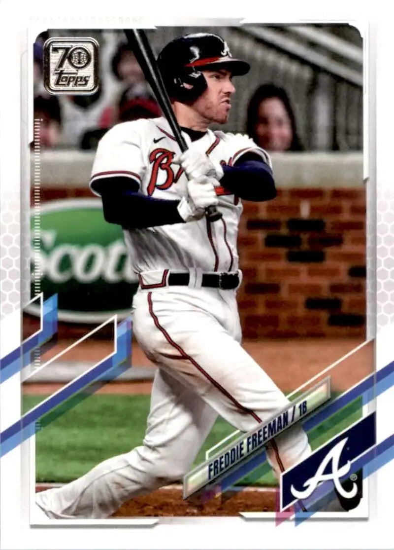2021 Topps #120 Freddie Freeman NM-MT Atlanta Braves Baseball Card - Baseball Card Single