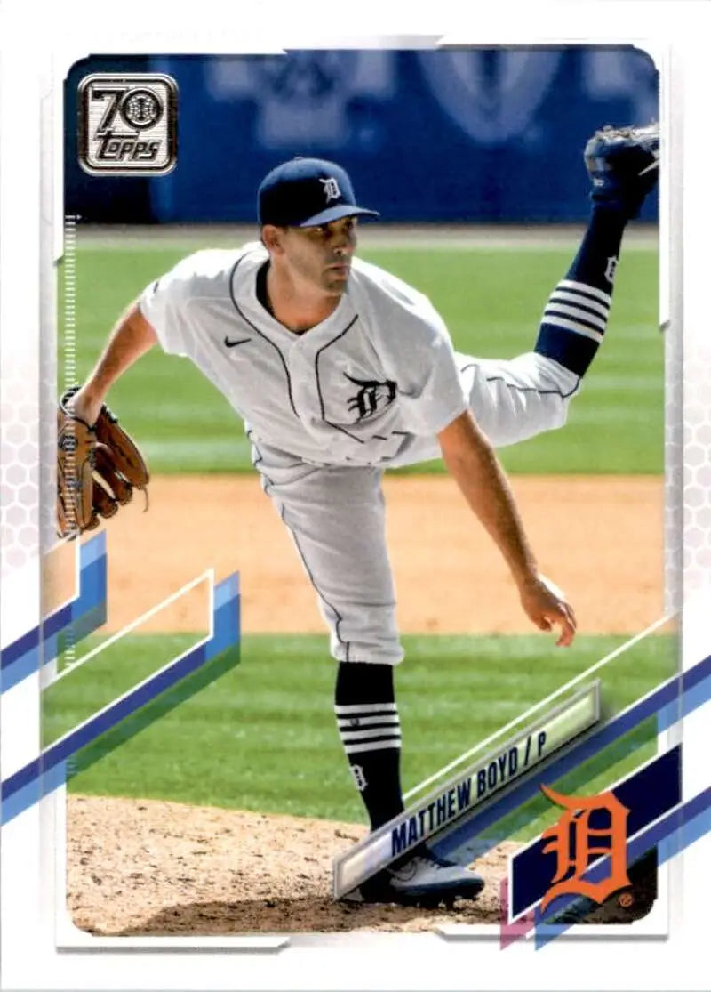 2021 Topps #121 Matthew Boyd NM-MT Detroit Tigers Baseball Card - Baseball Card Single