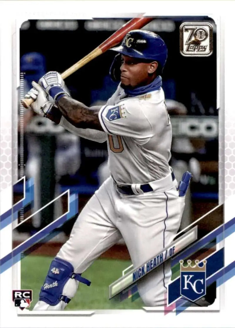 2021 Topps #122 Nick Heath NM-MT RC Rookie Kansas City Royals Baseball Card - Baseball Card Single