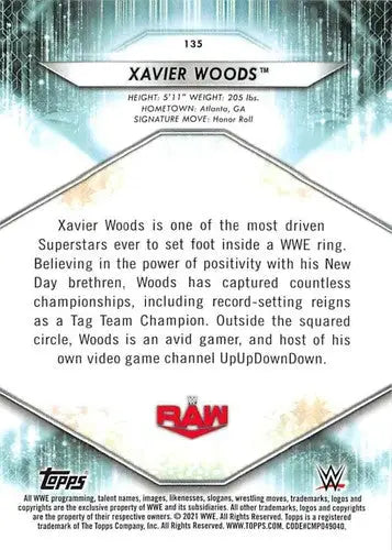 2021 Topps #135 Xavier Woods NM-MT - Other