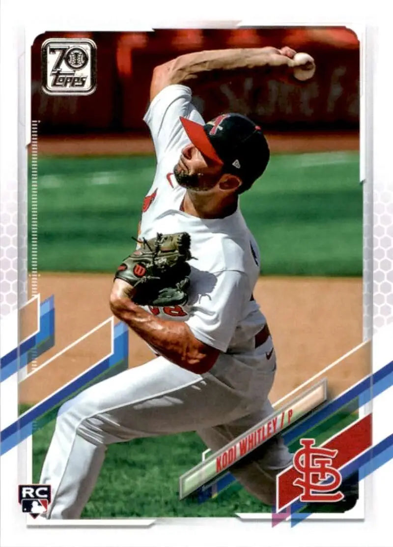 2021 Topps #145 Kodi Whitley NM-MT RC Rookie St. Louis Cardinals Baseball Card - Baseball Card Single