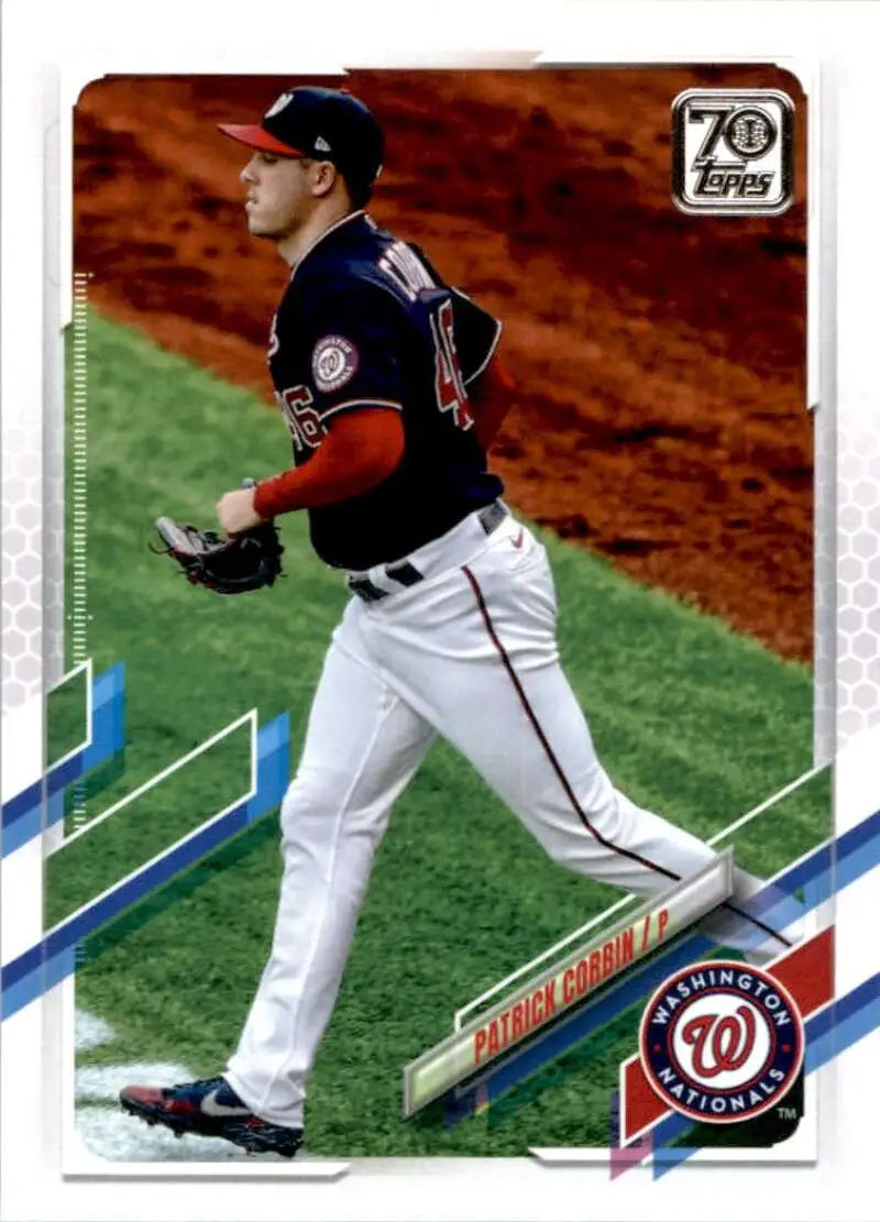 2021 Topps #146 Patrick Corbin NM-MT Washington Nationals Baseball Card - Baseball Card Single