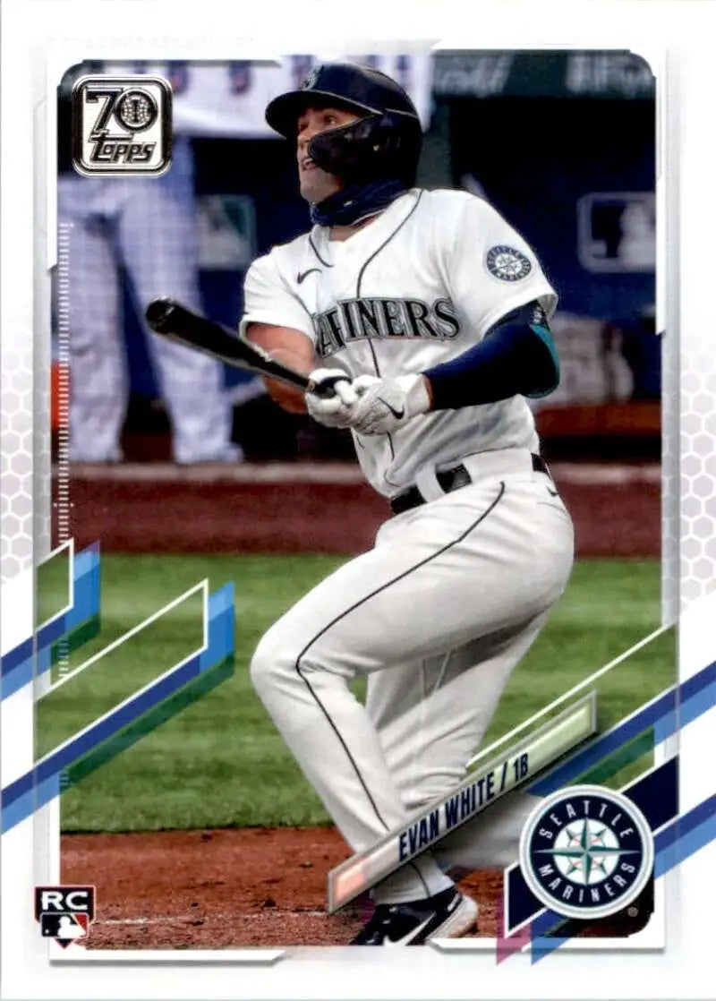 2021 Topps #151 Evan White NM-MT RC Rookie Seattle Mariners Baseball Card - Baseball Card Single