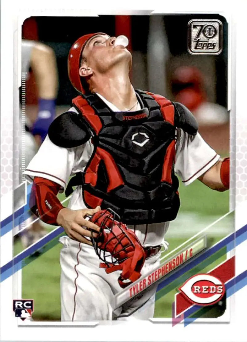 2021 Topps #153 Tyler Stephenson NM-MT RC Rookie Cincinnati Reds Baseball Card - Baseball Card Single