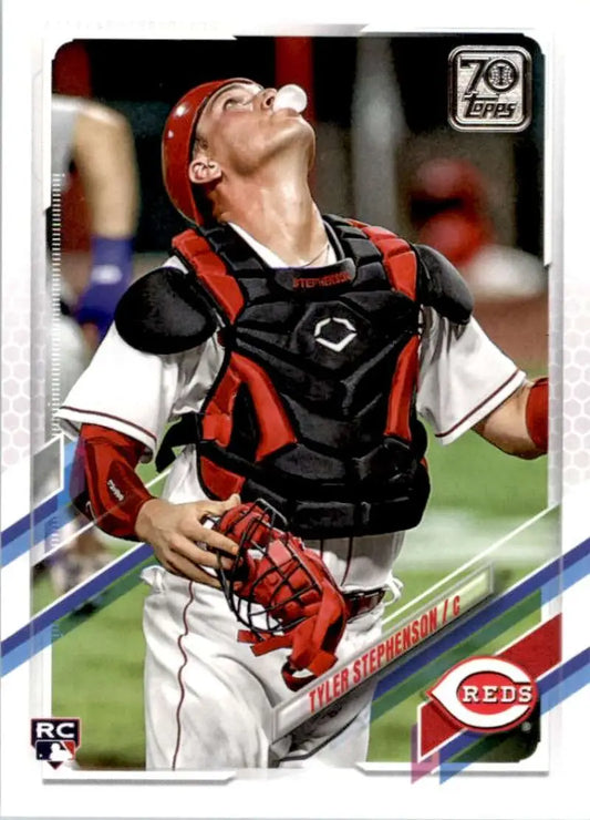 2021 Topps #153 Tyler Stephenson NM-MT RC Rookie Cincinnati Reds Baseball Card - Baseball Card Single