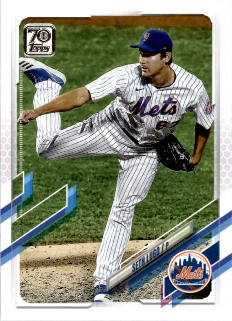 2021 Topps #155 Seth Lugo NM-MT New York Mets Baseball Card - Baseball Card Single