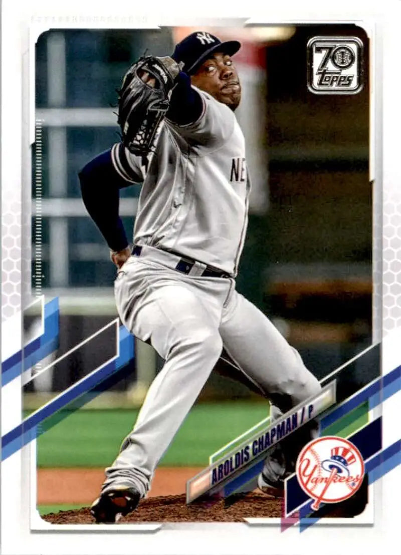 2021 Topps #157 Aroldis Chapman NM-MT New York Yankees Baseball Card - Baseball Card Single