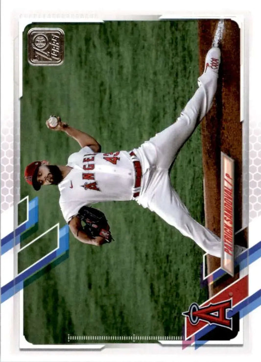 2021 Topps #16 Patrick Sandoval NM-MT Los Angeles Angels Baseball Card - Baseball Card Single