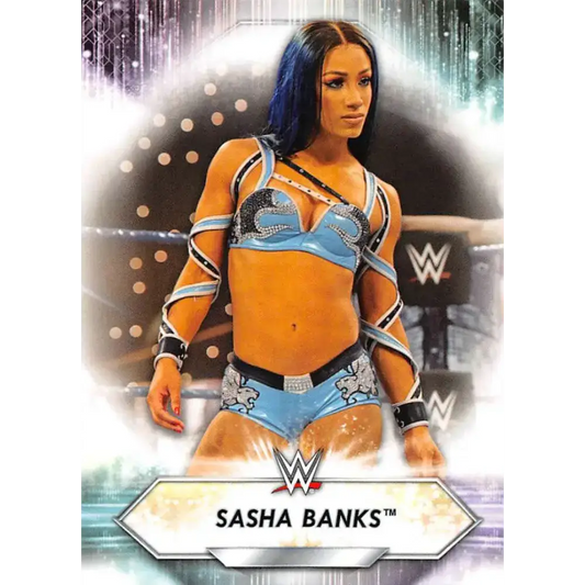 2021 Topps #163 Sasha Banks NM-MT Wrestling Card - Wrestling Card Single