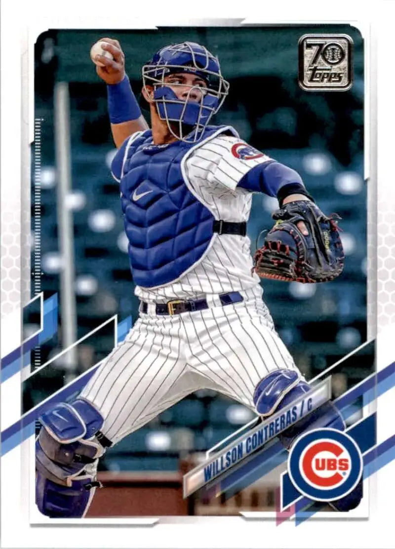 2021 Topps #165 Willson Contreras NM-MT Chicago Cubs Baseball Card - Baseball Card Single