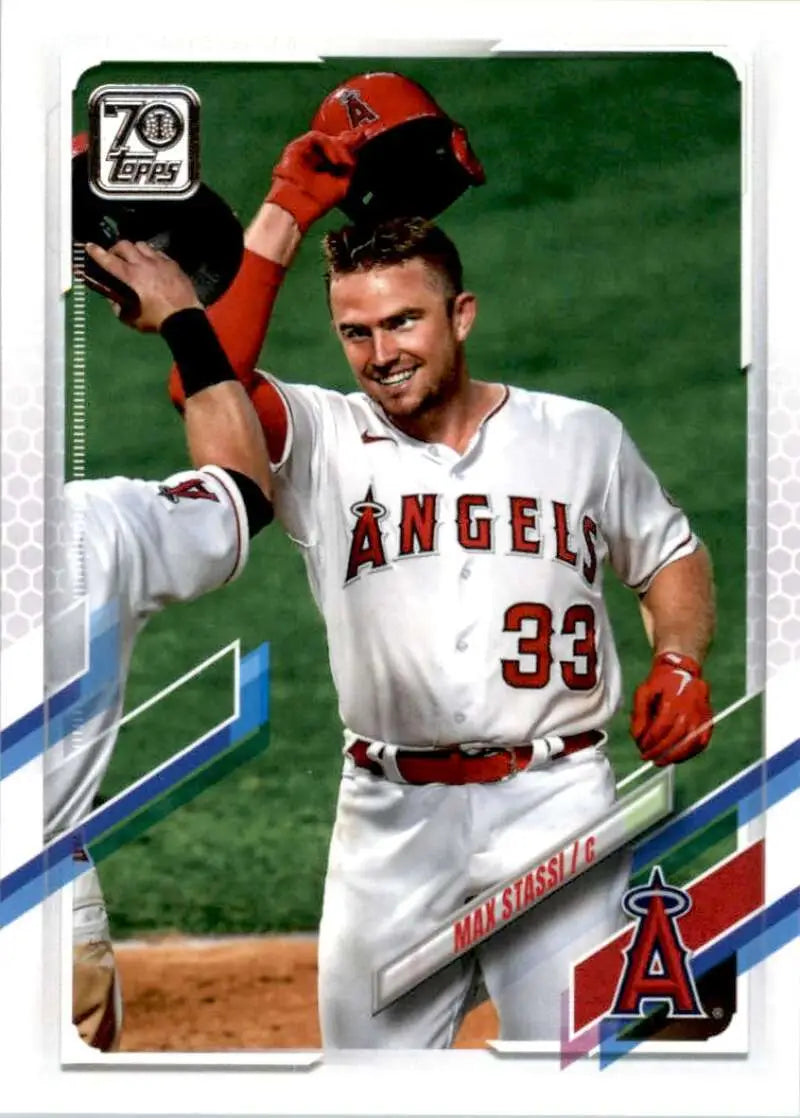 2021 Topps #168 Max Stassi NM-MT Los Angeles Angels Baseball Card - Baseball Card Single