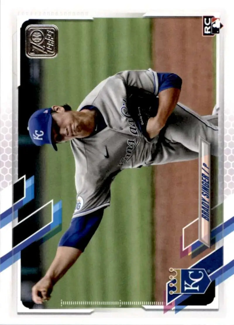 2021 Topps #169 Brady Singer NM-MT RC Rookie Kansas City Royals Baseball Card - Baseball Card Single