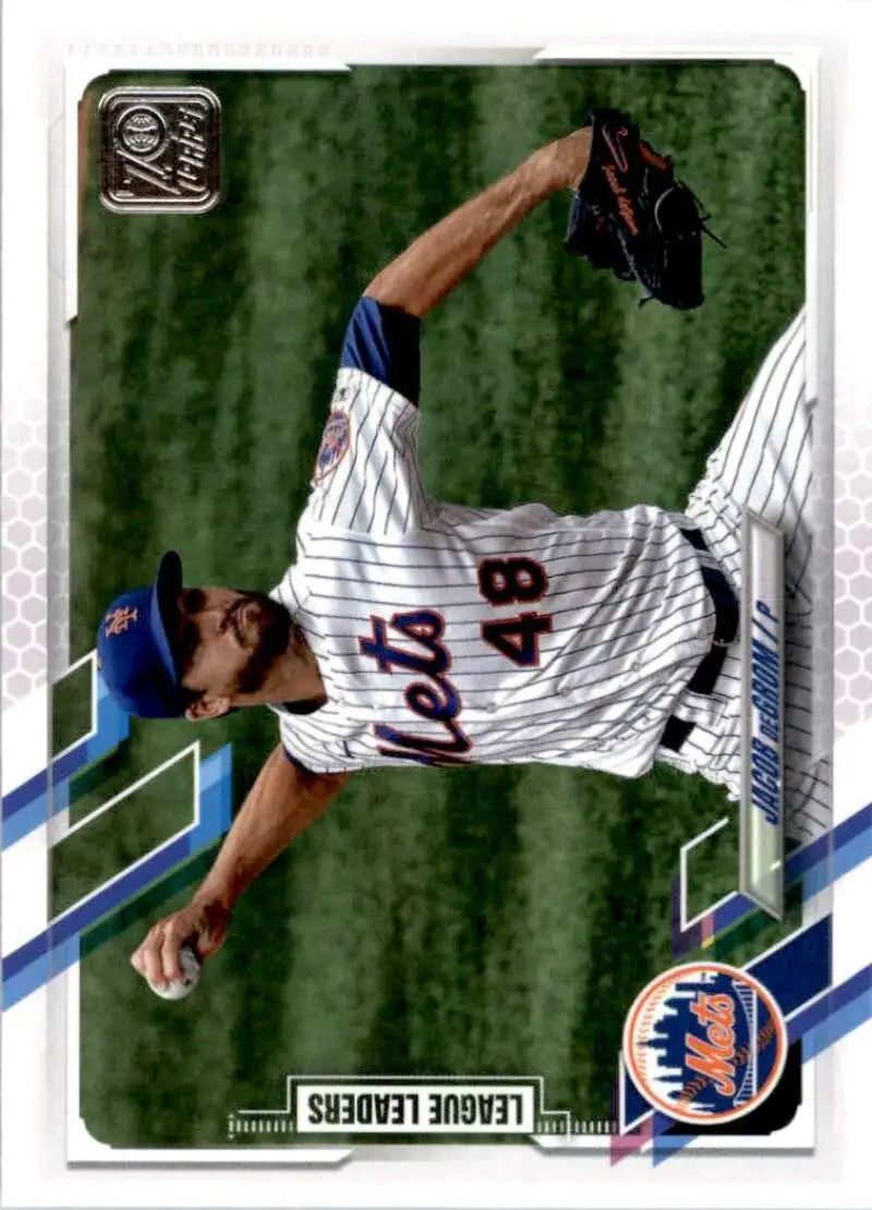 2021 Topps #170 Jacob deGrom NM-MT New York Mets Baseball Card - Baseball Card Single