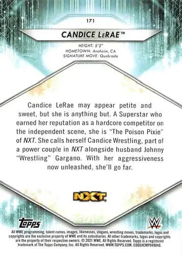 2021 Topps #171 Candice LeRae NM-MT - Baseball Card Single
