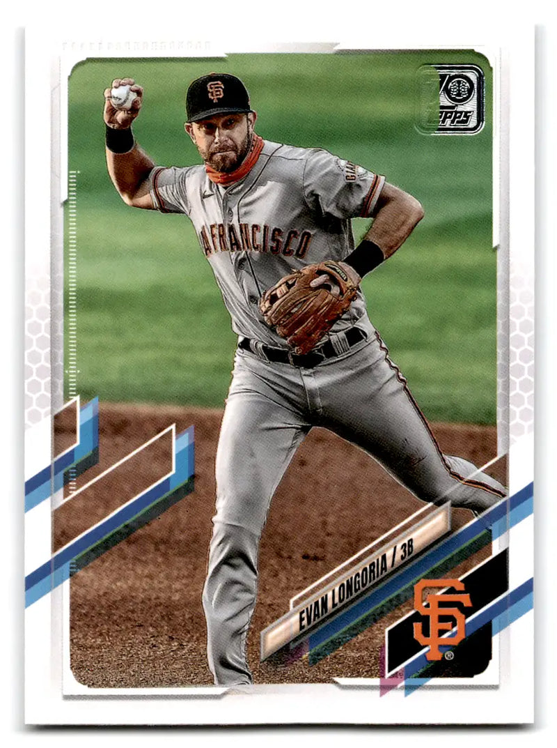 2021 Topps - #173 Evan Longoria Giants - Baseball Card Single