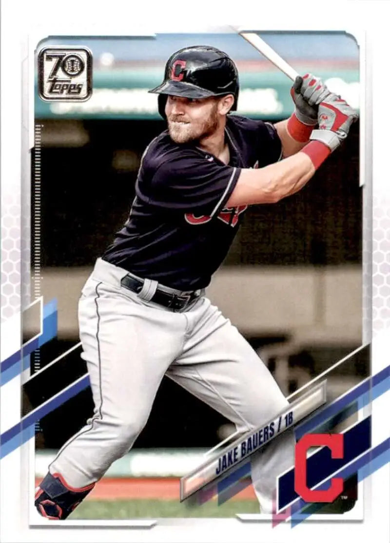 2021 Topps #176 Jake Bauers NM-MT Cleveland Indians Baseball Card - Baseball Card Single