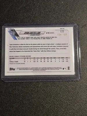 2021 Topps #177 Ryan Castellani Red #/199 - Baseball Card Single