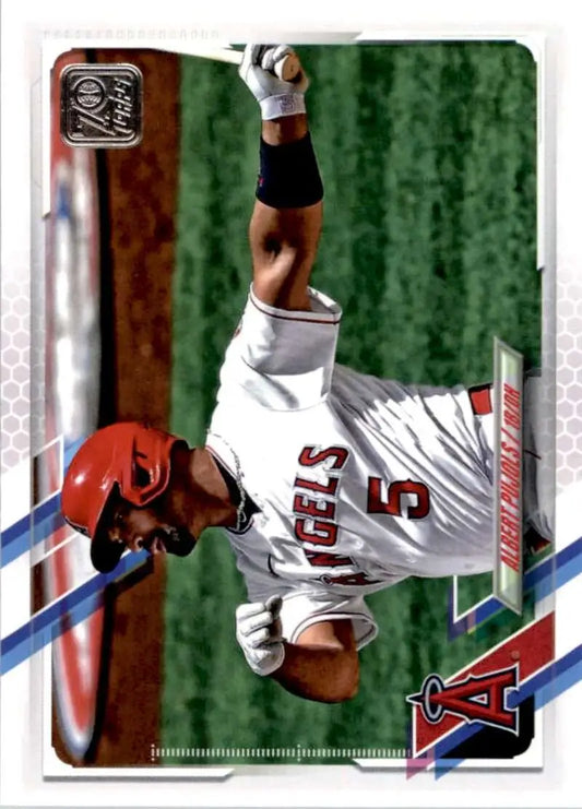 2021 Topps #178 Albert Pujols NM-MT Los Angeles Angels Baseball Card - Baseball Card Single