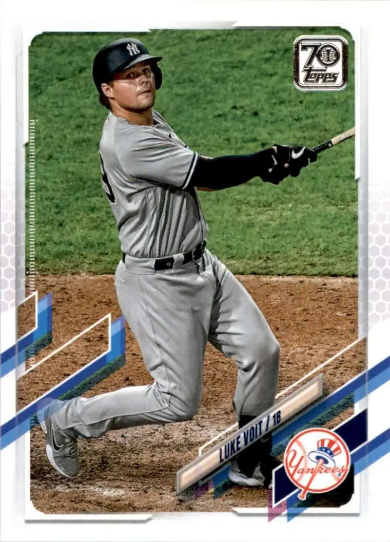 2021 Topps #186 Luke Voit NM-MT New York Yankees Baseball Card - Baseball Card Single