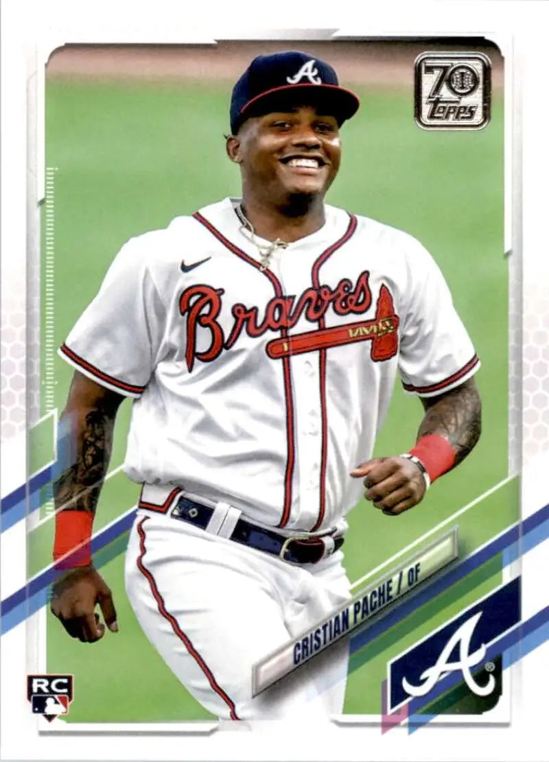 2021 Topps #187 Cristian Pache NM-MT RC Rookie Atlanta Braves Baseball Card - Baseball Card Single