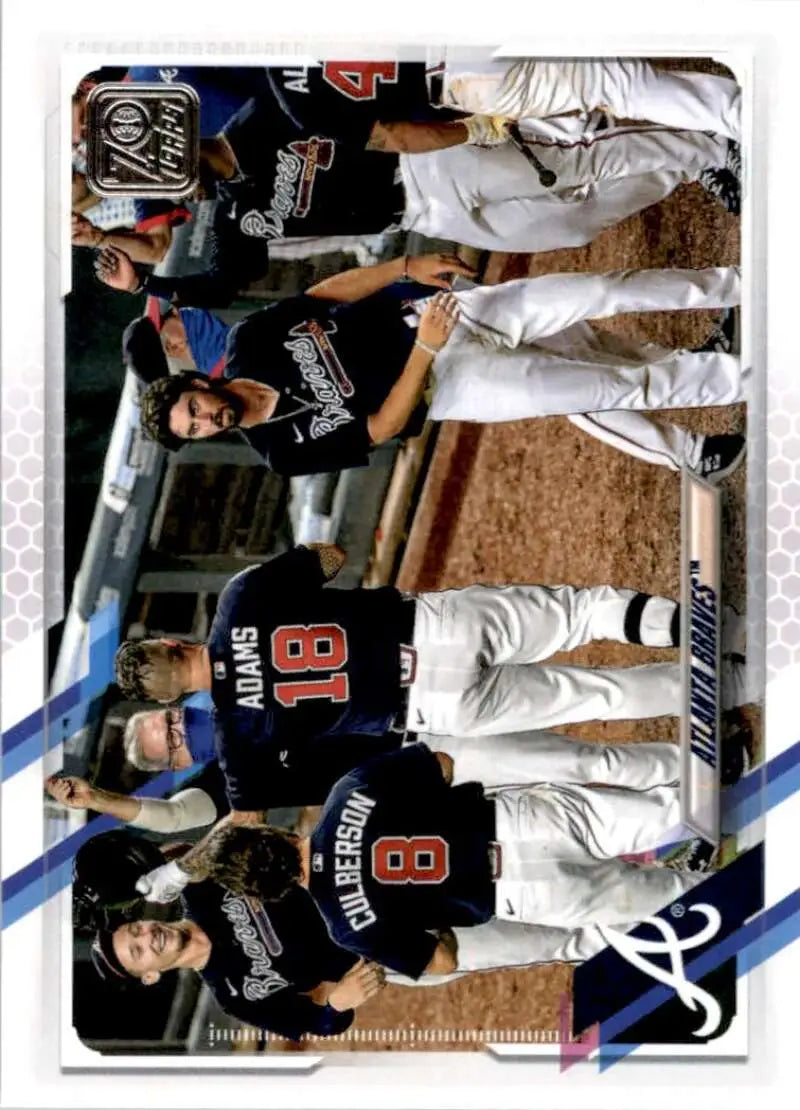 2021 Topps #194 Atlanta Braves NM-MT Baseball Card - Baseball Card Single