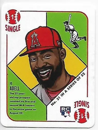 2021 Topps 1951 Blake Jamieson #51 Jo Adell NM-MT RC Rookie Angels - Baseball Card Single