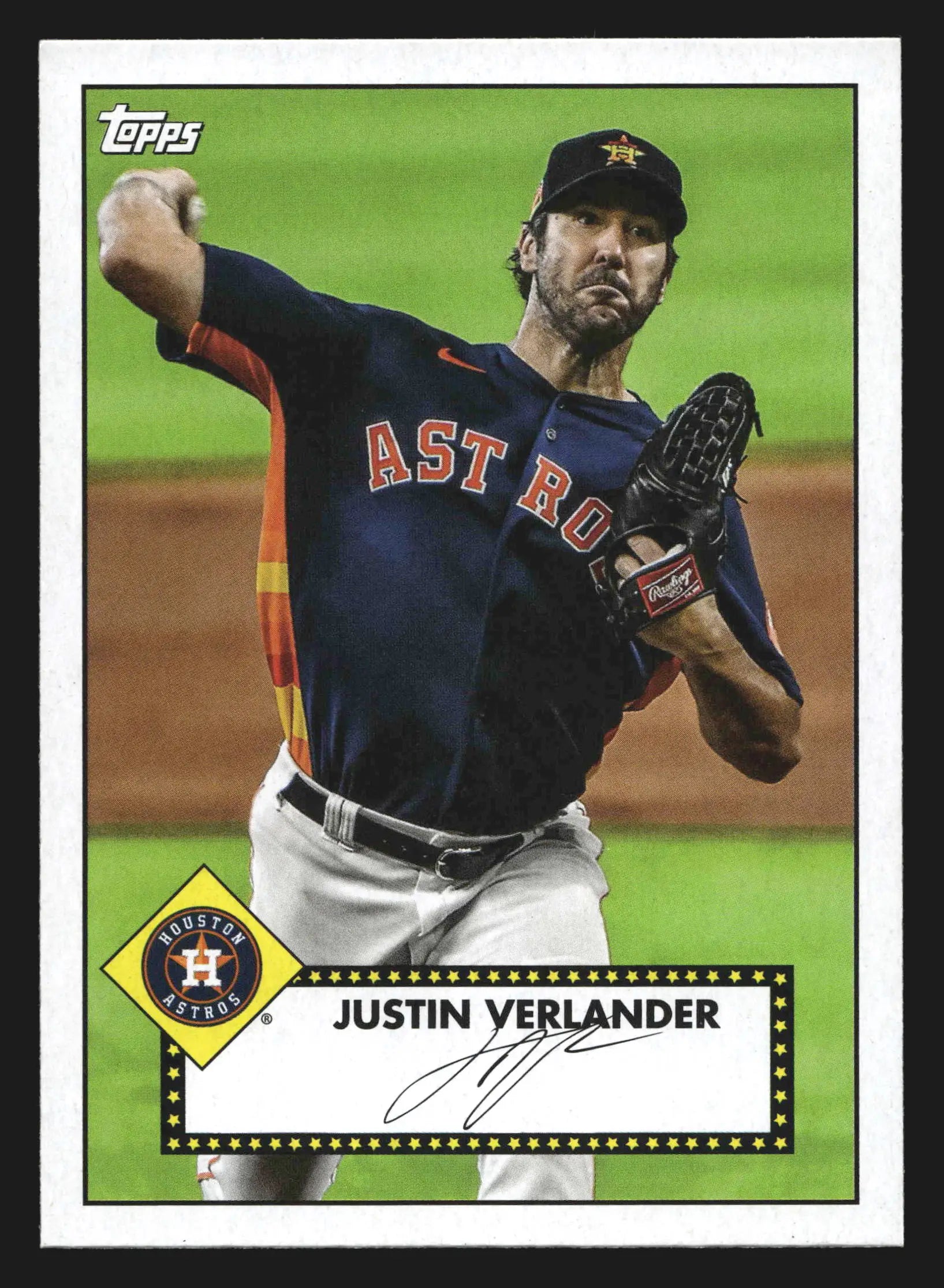 2021 Topps 1952 Topps Redux Justin Verlander #T52-16 Houston Astros - Baseball Card Single